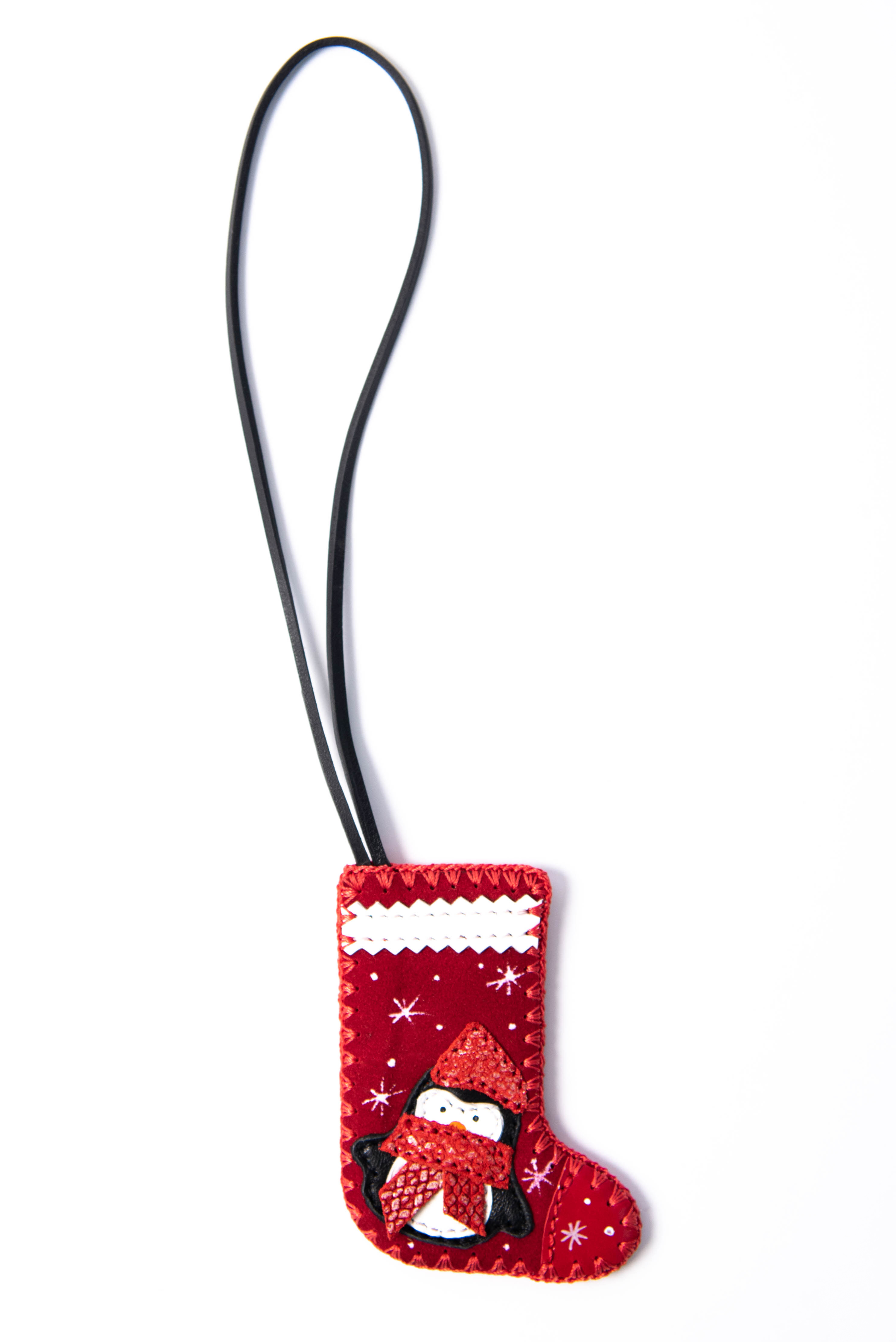 ДС-603.30 брелок кожаный PROTEGE ( Красный Замша)