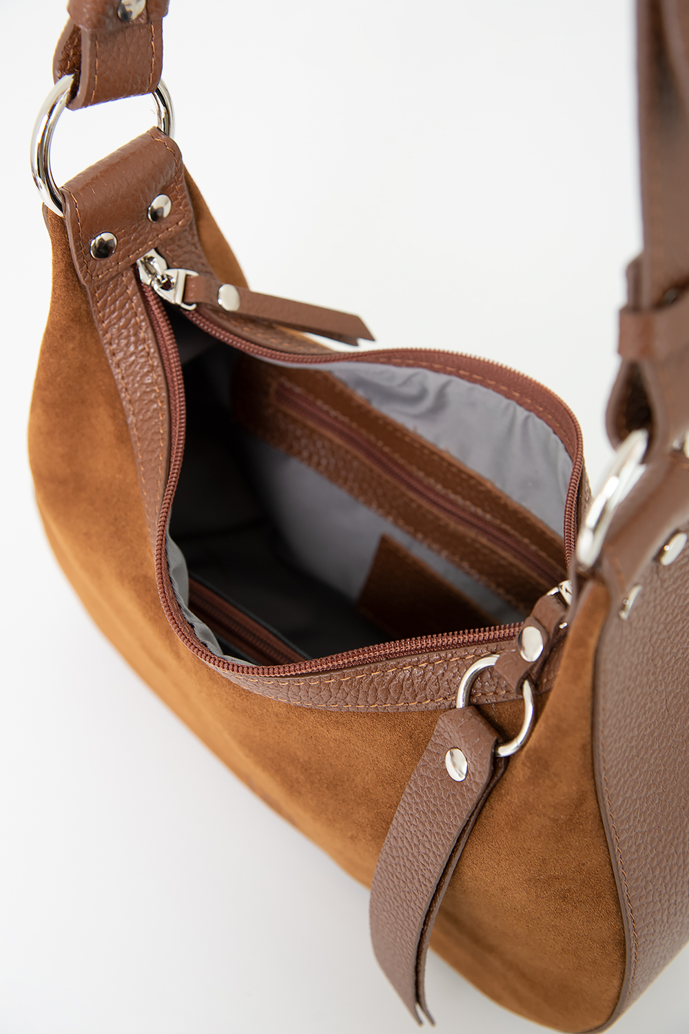 Ц-511.67 сумка женская PROTEGE ( Рыжый Замша Флотер)