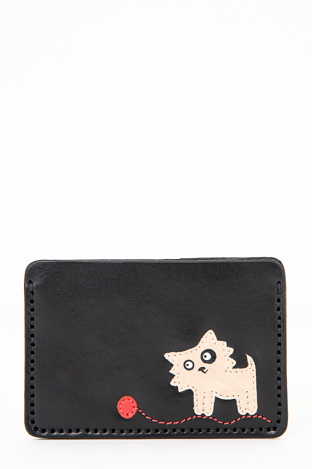 ДС-497-358 футляр для документов PROTEGE ( Черный Гладкая кожа Кот №5 Team)