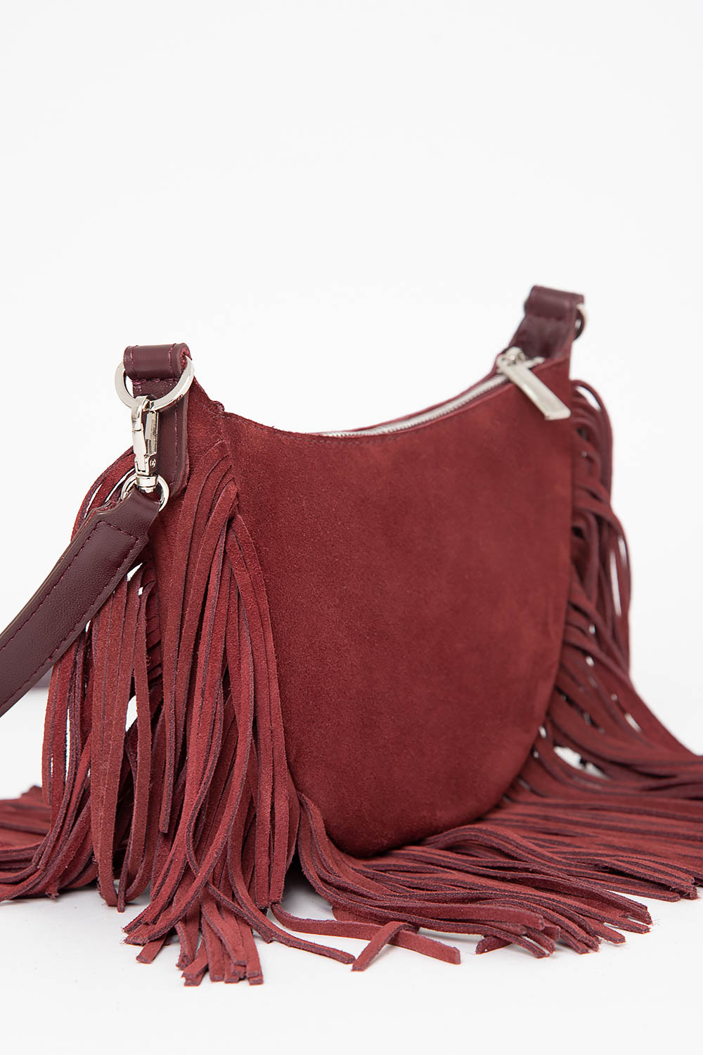 Ц-692.71 сумка женская PROTEGE ( Бордовый Замша Гладкая)