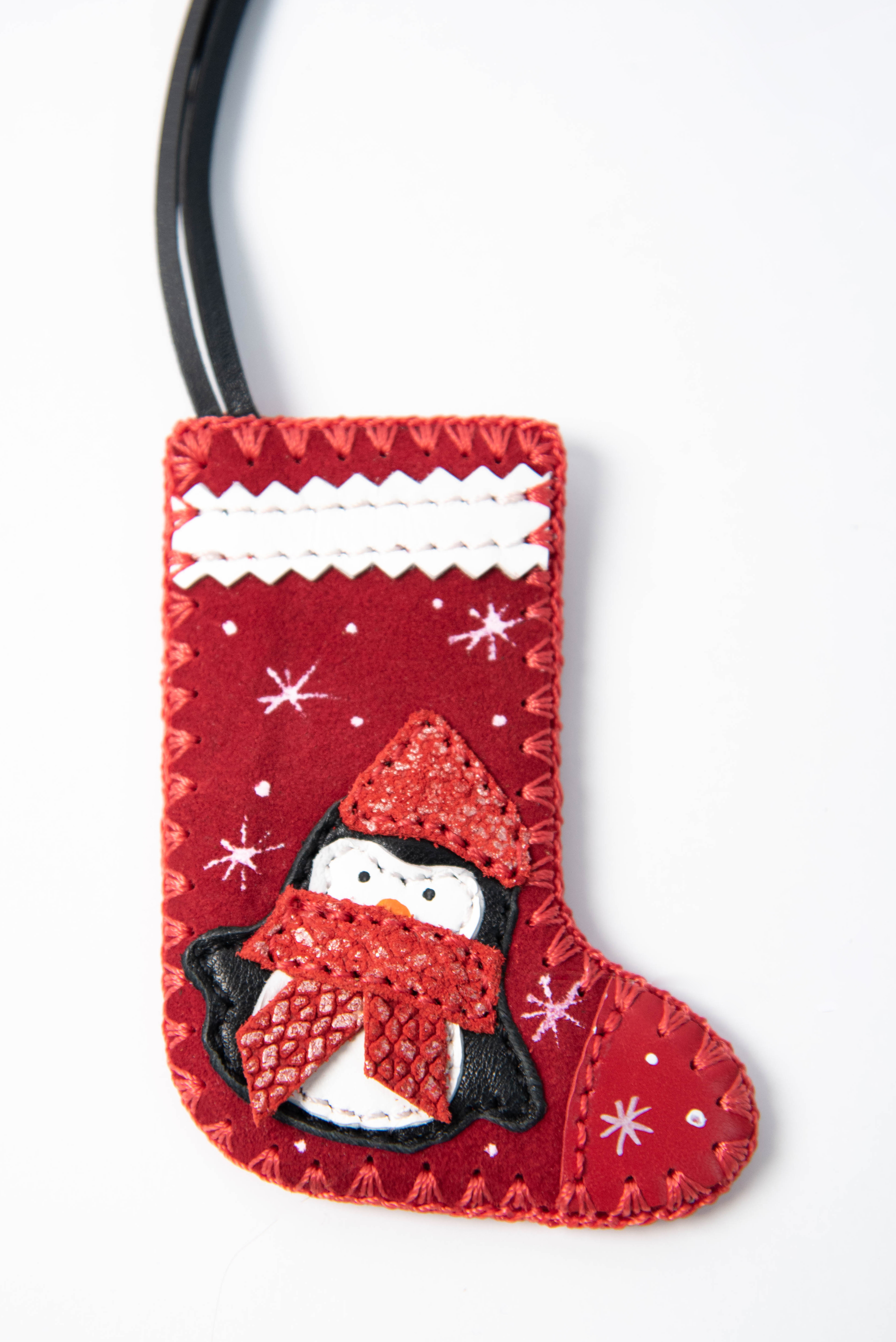 ДС-603.30 брелок кожаный PROTEGE ( Красный Замша)