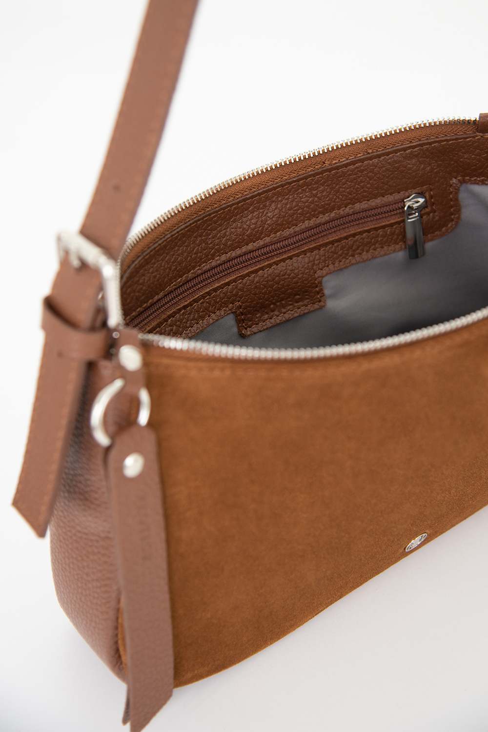 Ц-549.67 сумка женская PROTEGE ( Рыжый Замша Флотер)