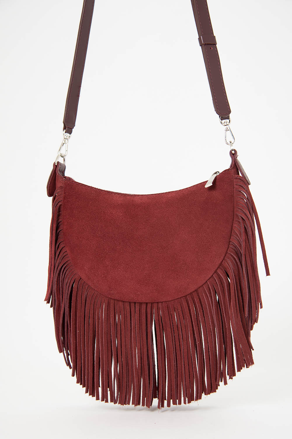 Ц-692.71 сумка женская PROTEGE ( Бордовый Замша Гладкая)